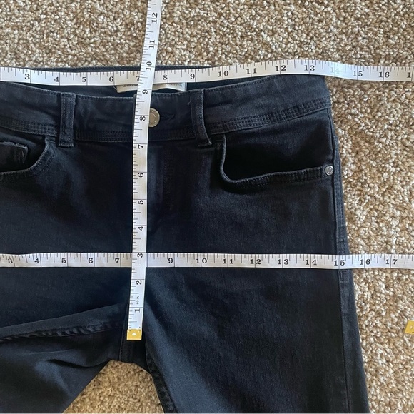 Zara Basic Z1975 Mid-Rise Denim Skinny Jeans Women’s 4 Black Stretch Casual - Picture 11 of 13